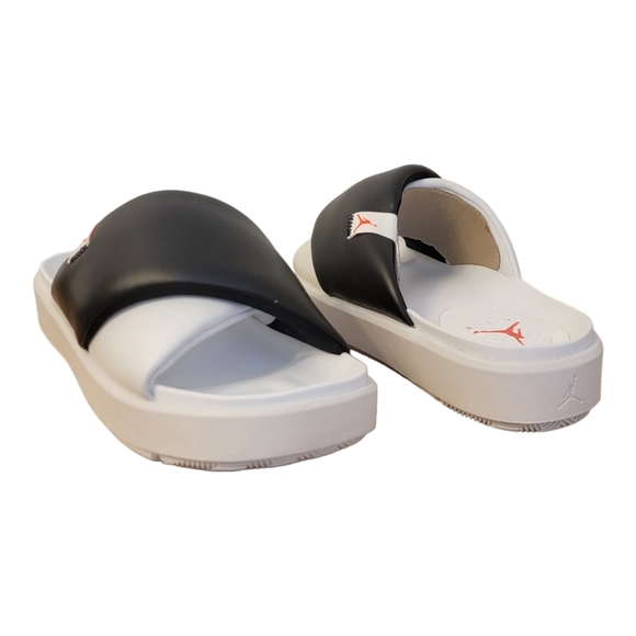 Women's Size 9 Jordan Sophia Slide Slippers 'Black/Off White' (DO8863-100) - Picture 6 of 16